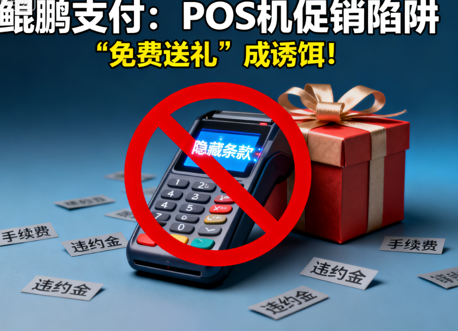 鲲鹏支付：POS机促销陷阱，“免费送礼”成诱饵！